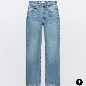 Zara Straight Leg Jean With High Waist (sz 28/US6)